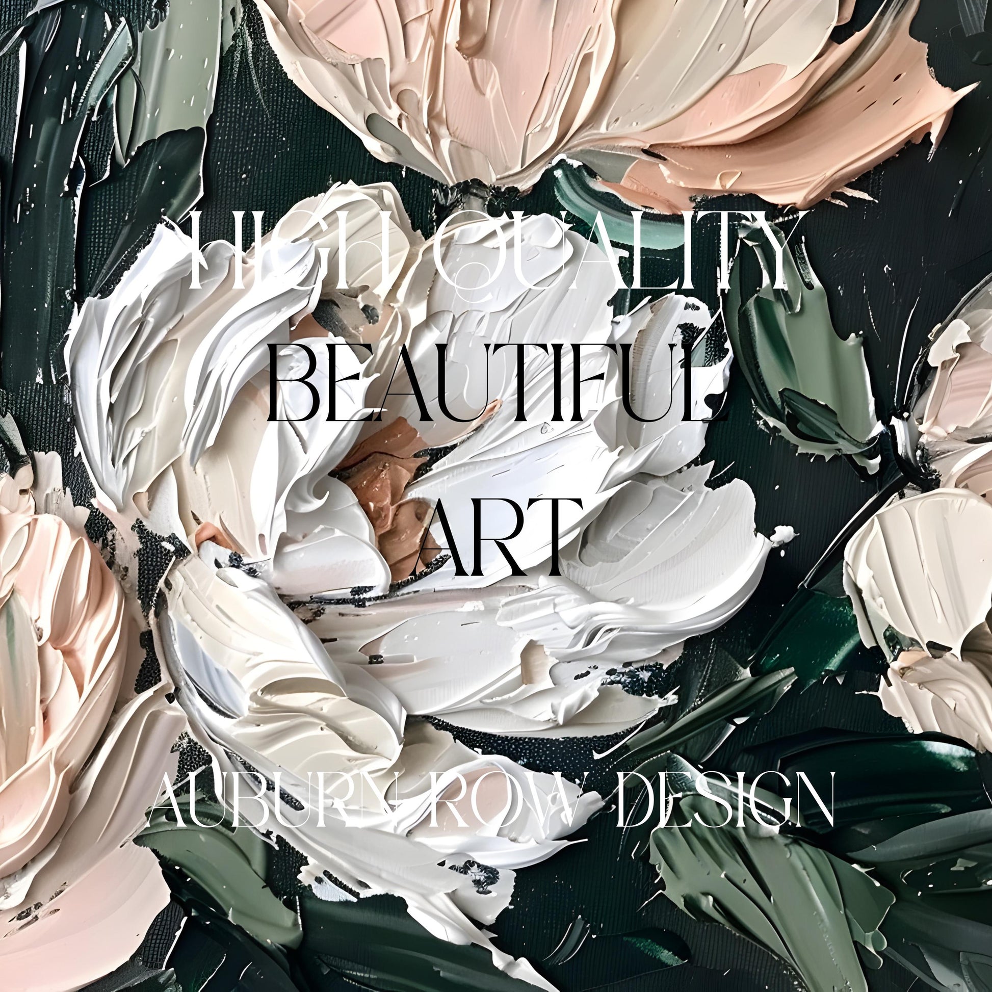 Textured Floral Canvas Art, High-Quality Beautiful Abstract Painting, Home Decor Wall Hanging, Modern Acrylic Artwork