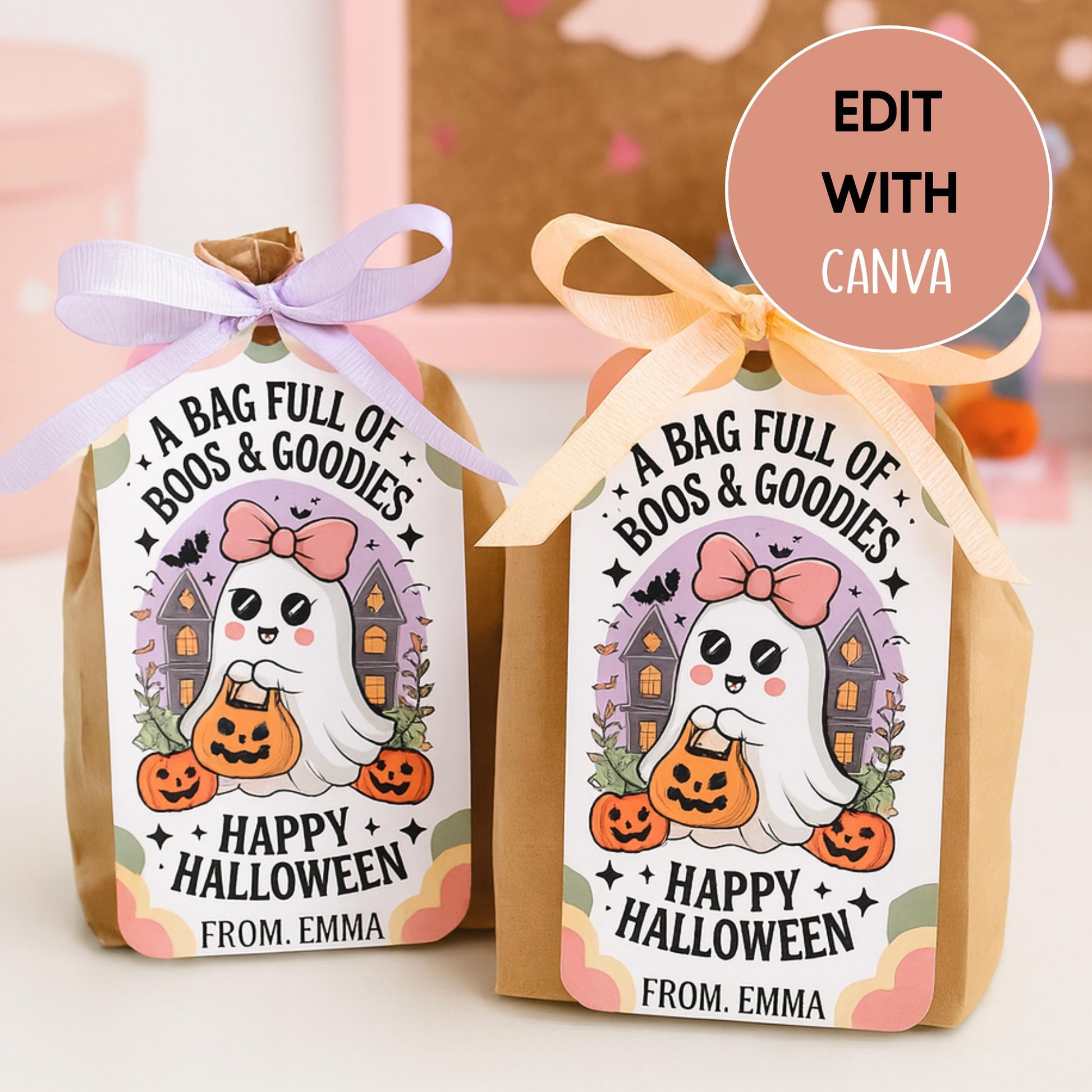Printable Boo Bag Gift Tag