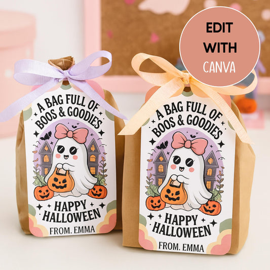 Printable Boo Bag Gift Tag