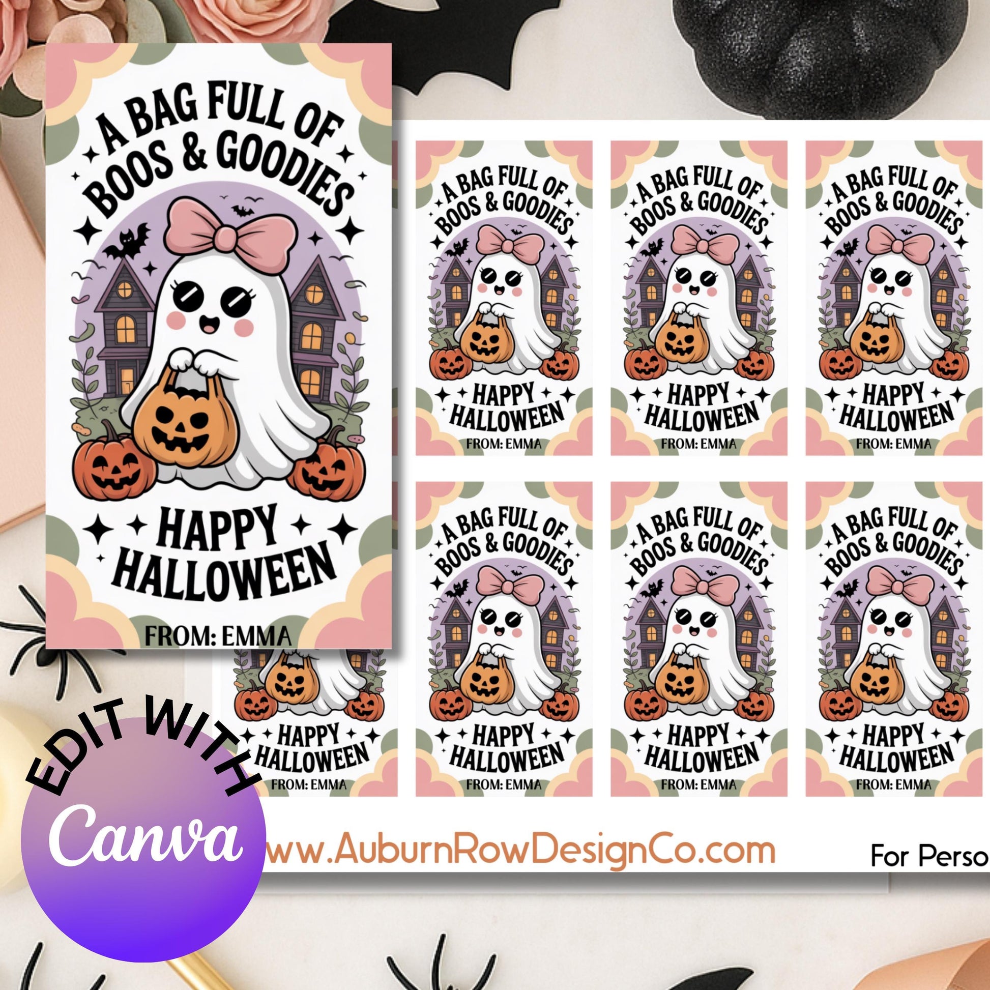 Printable Boo Bag Gift Tag