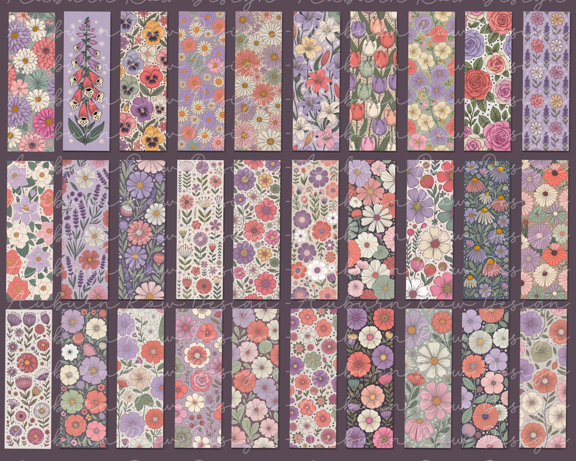 Vintage Floral Pattern Phone Case Collection, Colorful Botanical Flower Prints