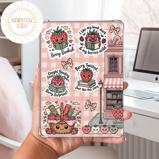 Berry Bookish Printable Kindle Insert