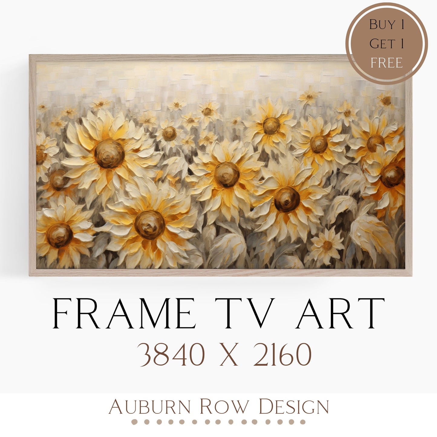 Fall Sunflower TV Art