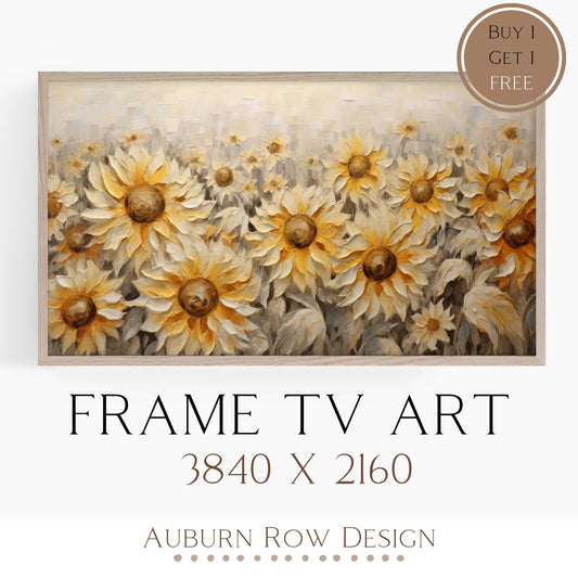 Fall Sunflower TV Art