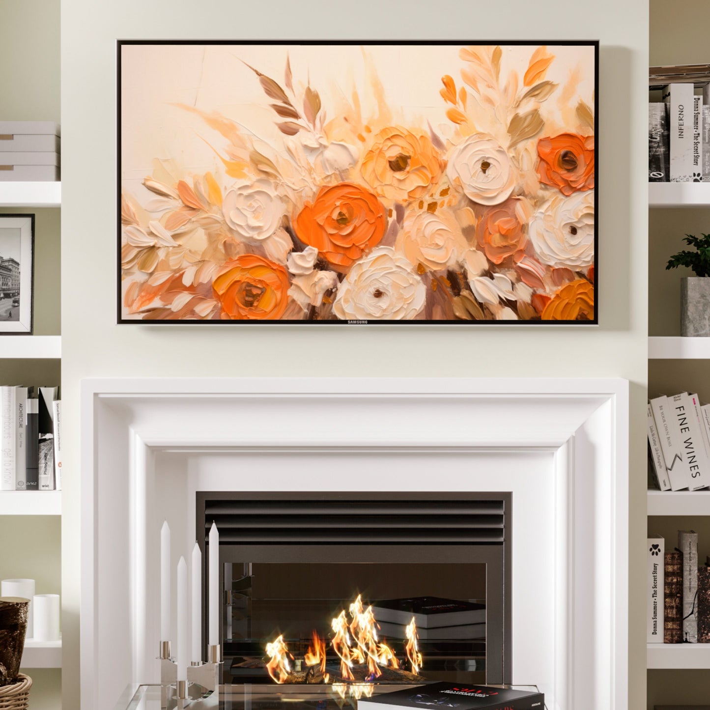 Floral TV Art