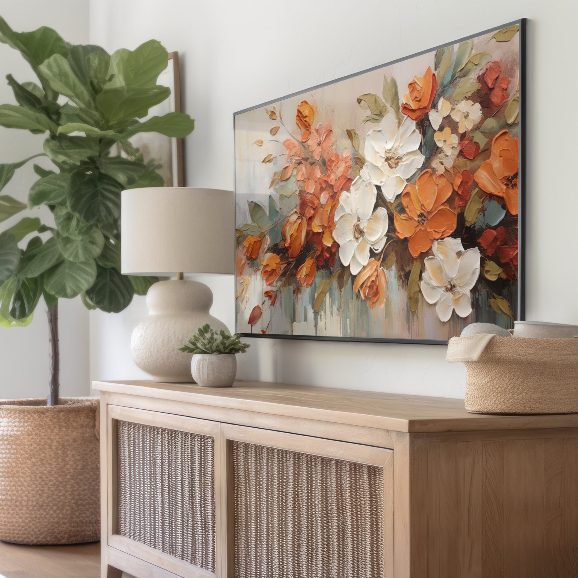 Floral TV Art