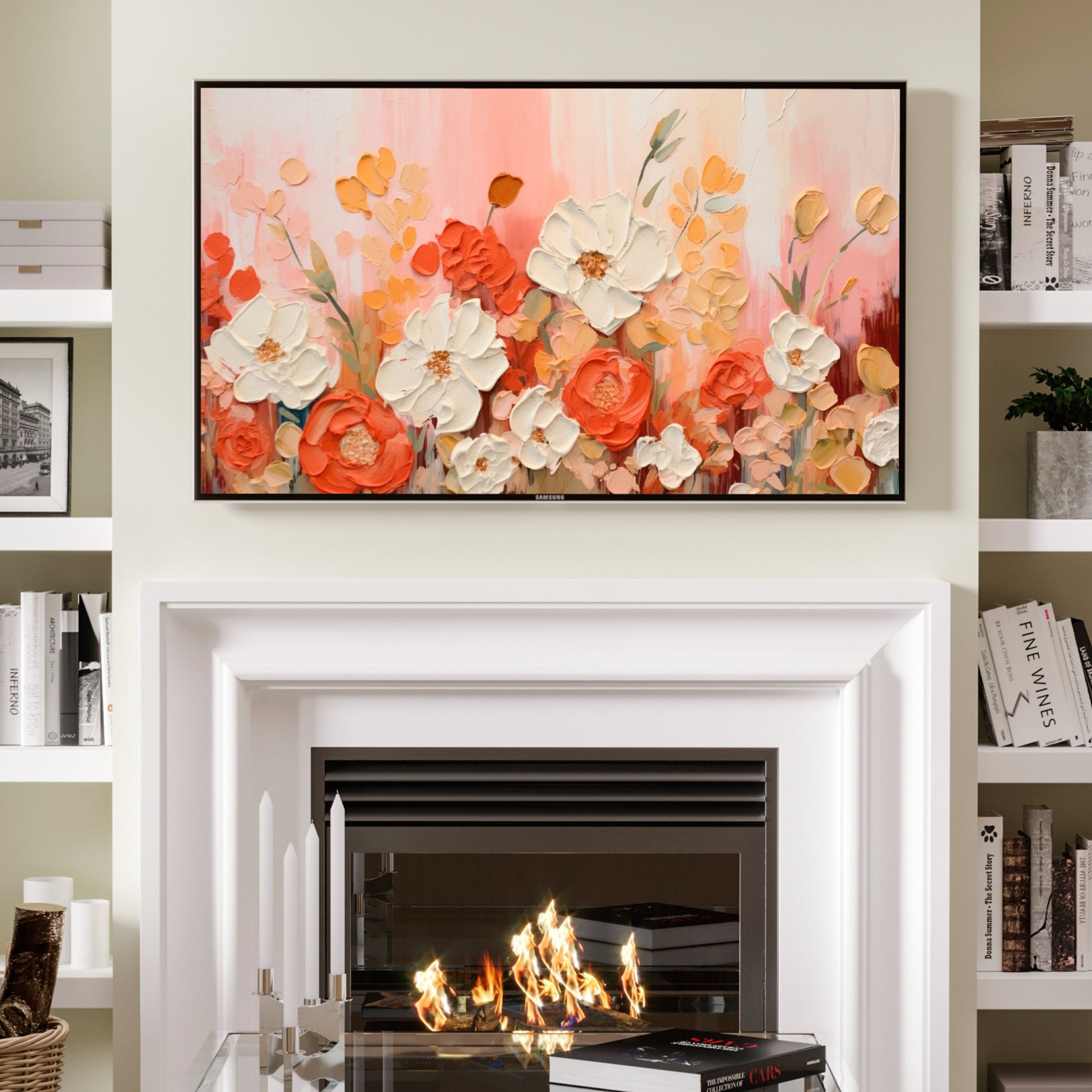 Floral TV Art
