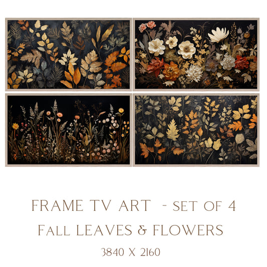 Fall Floral TV Art