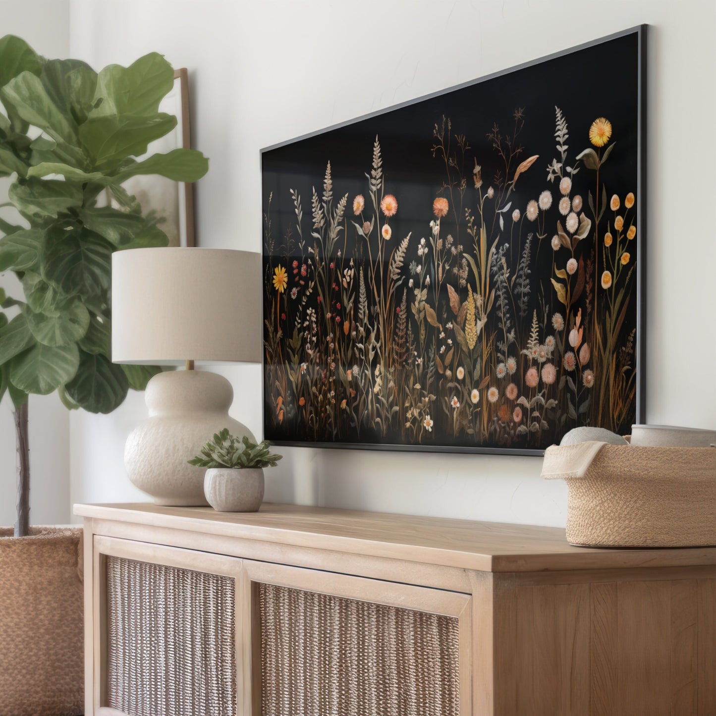 Fall Floral TV Art