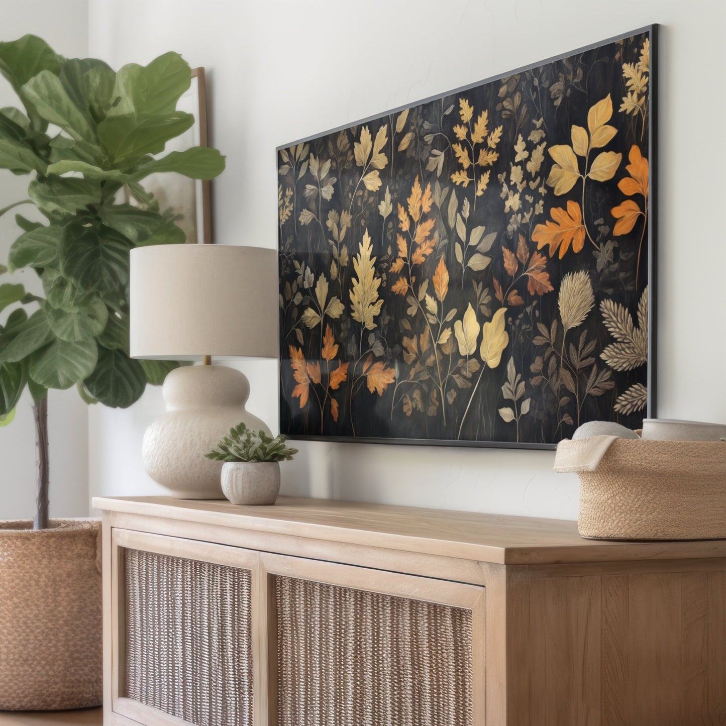 Fall Floral TV Art