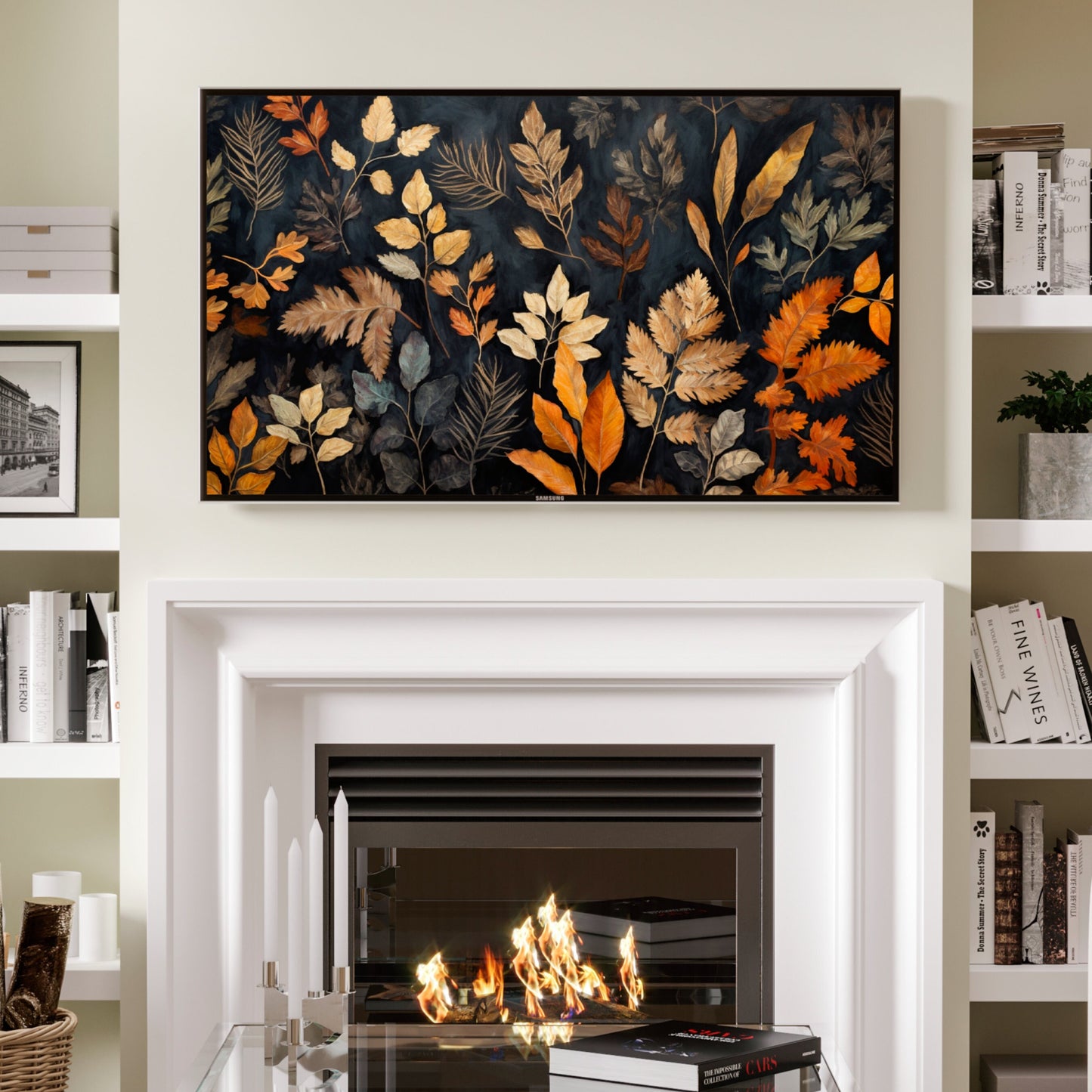 Fall Floral TV Art