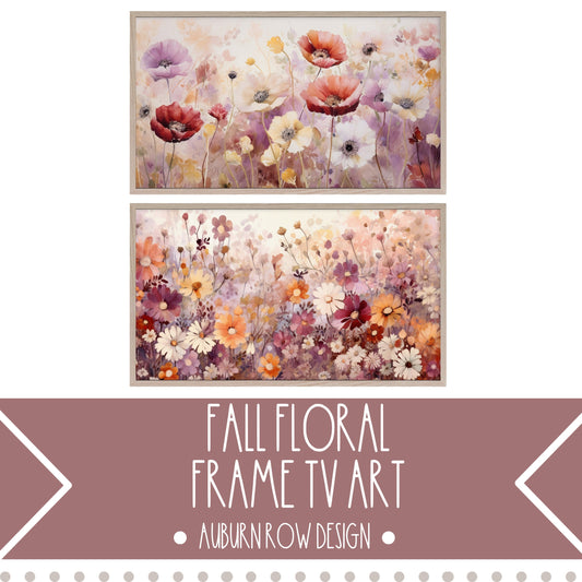Fall Floral TV Art