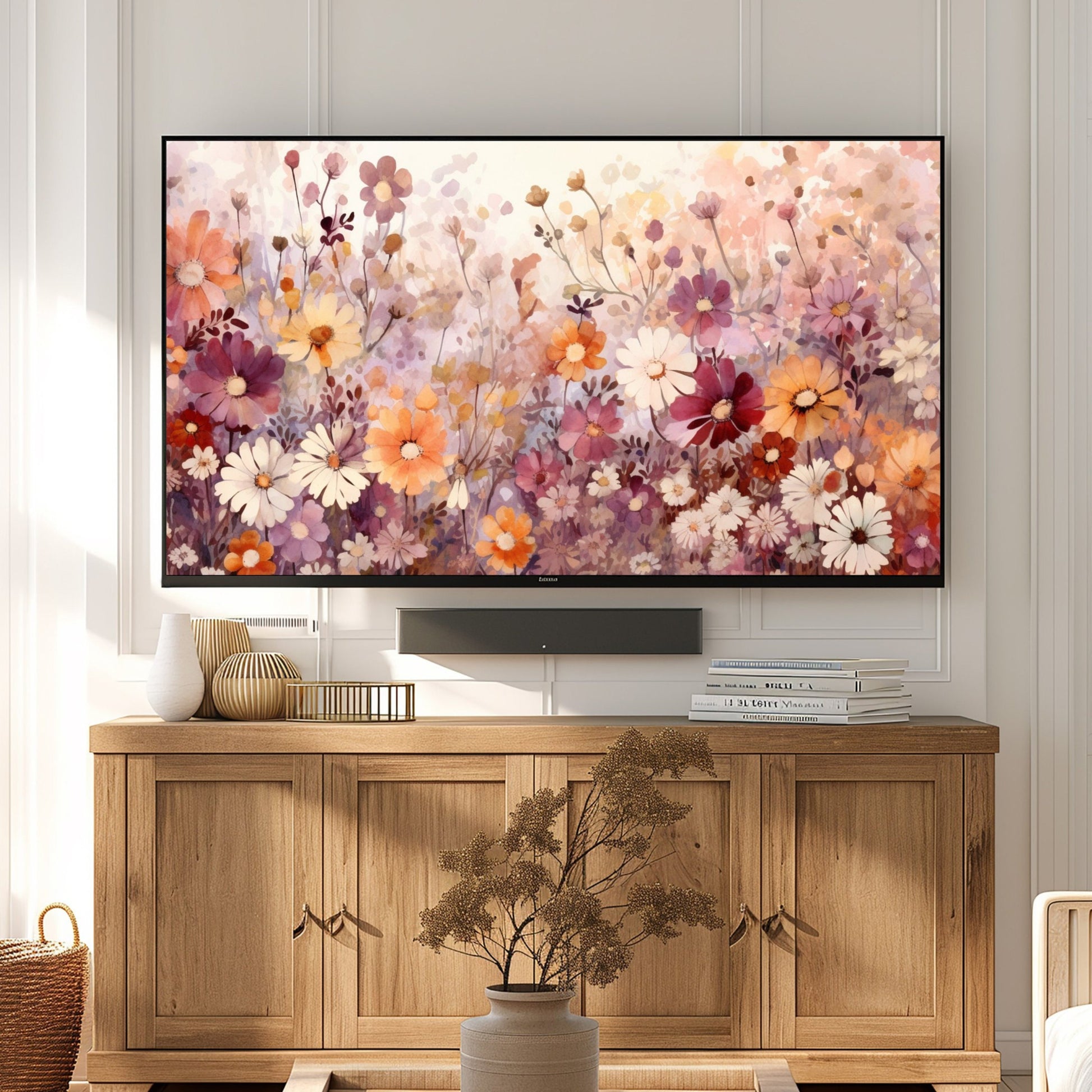 Fall Floral TV Art
