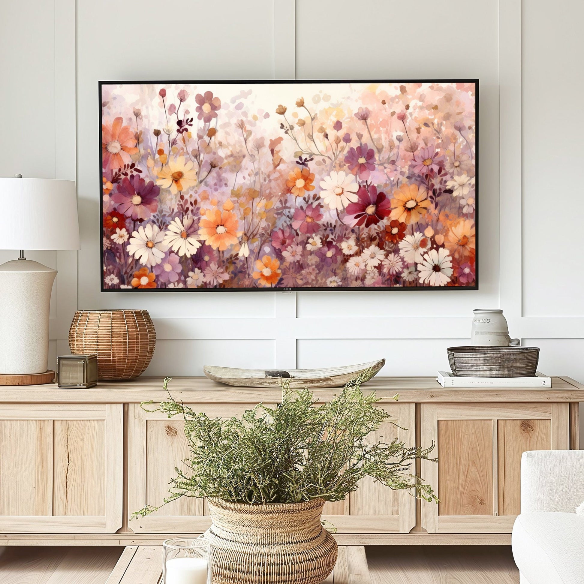 Fall Floral TV Art