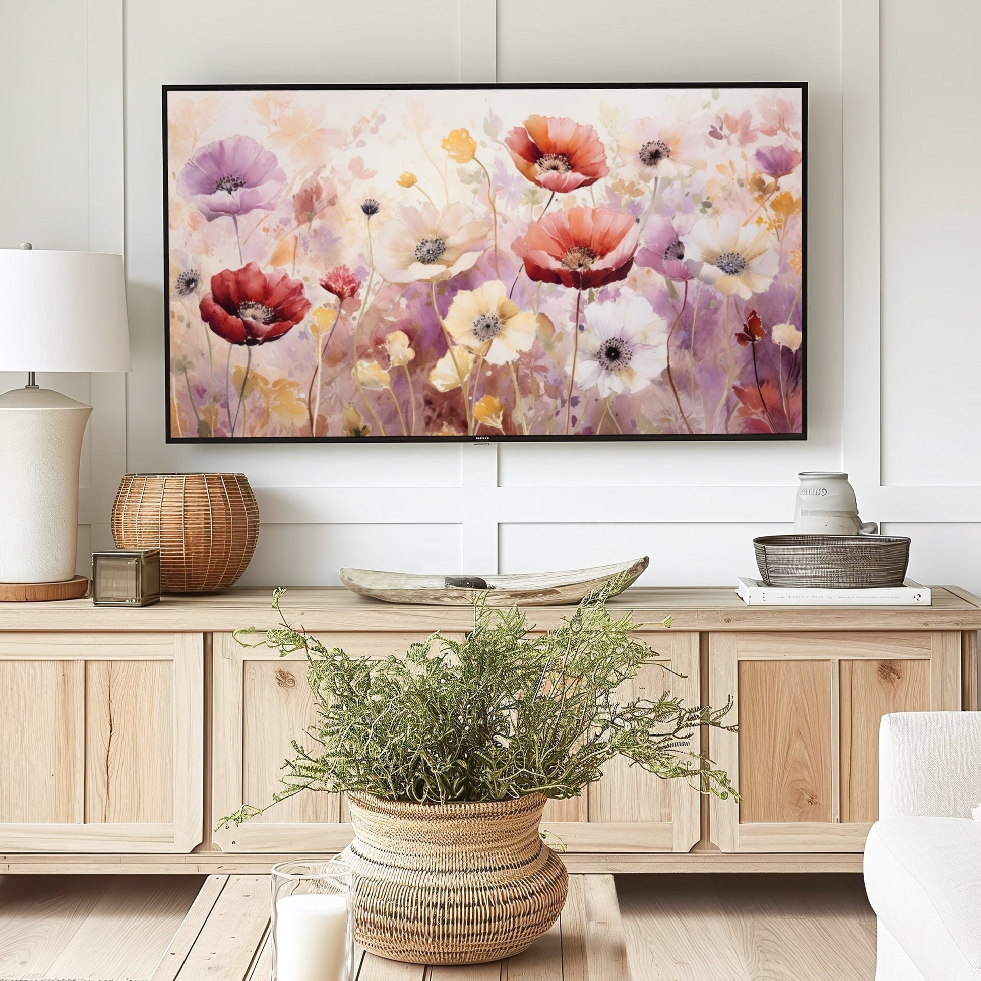 Fall Floral TV Art