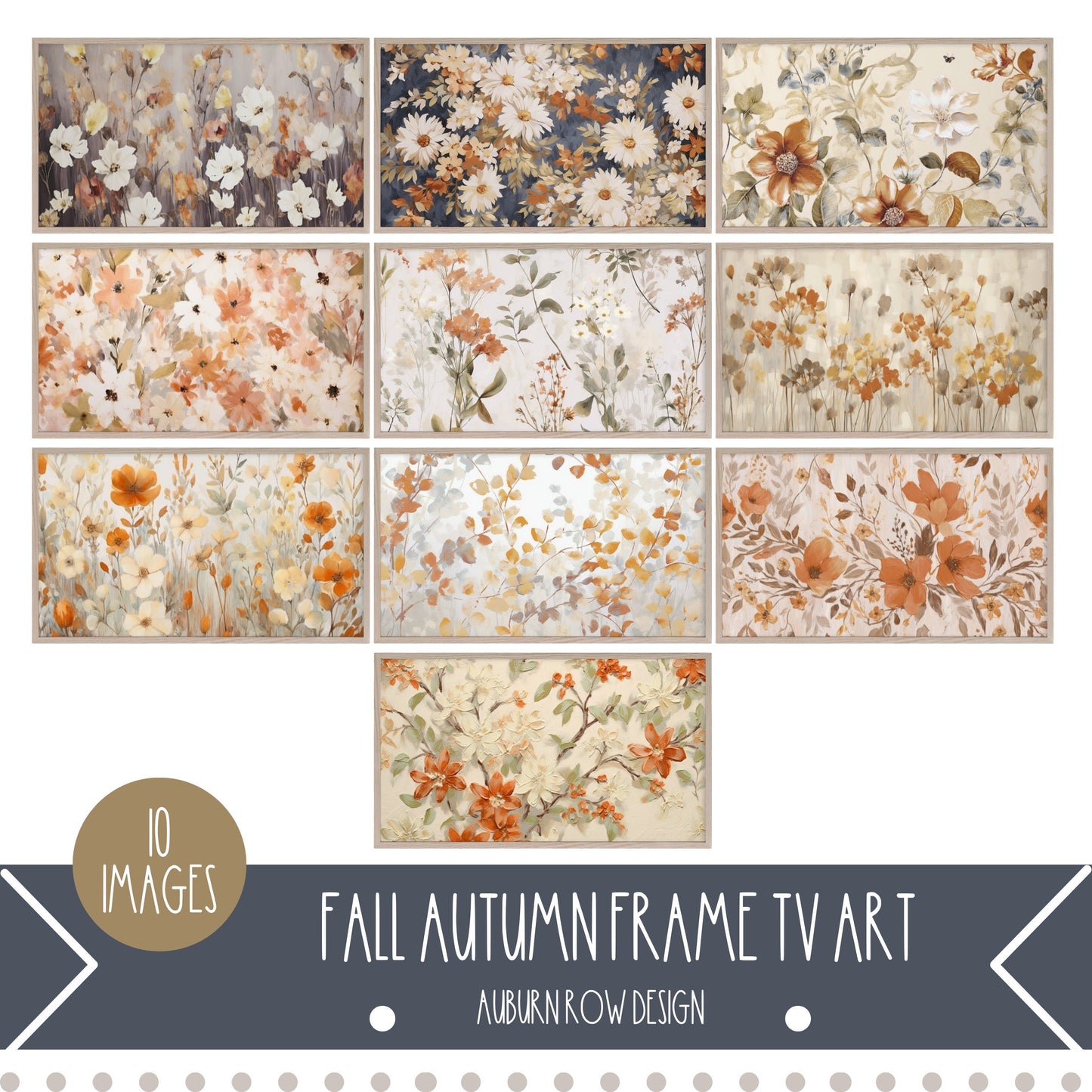 Fall Wildflower TV Art