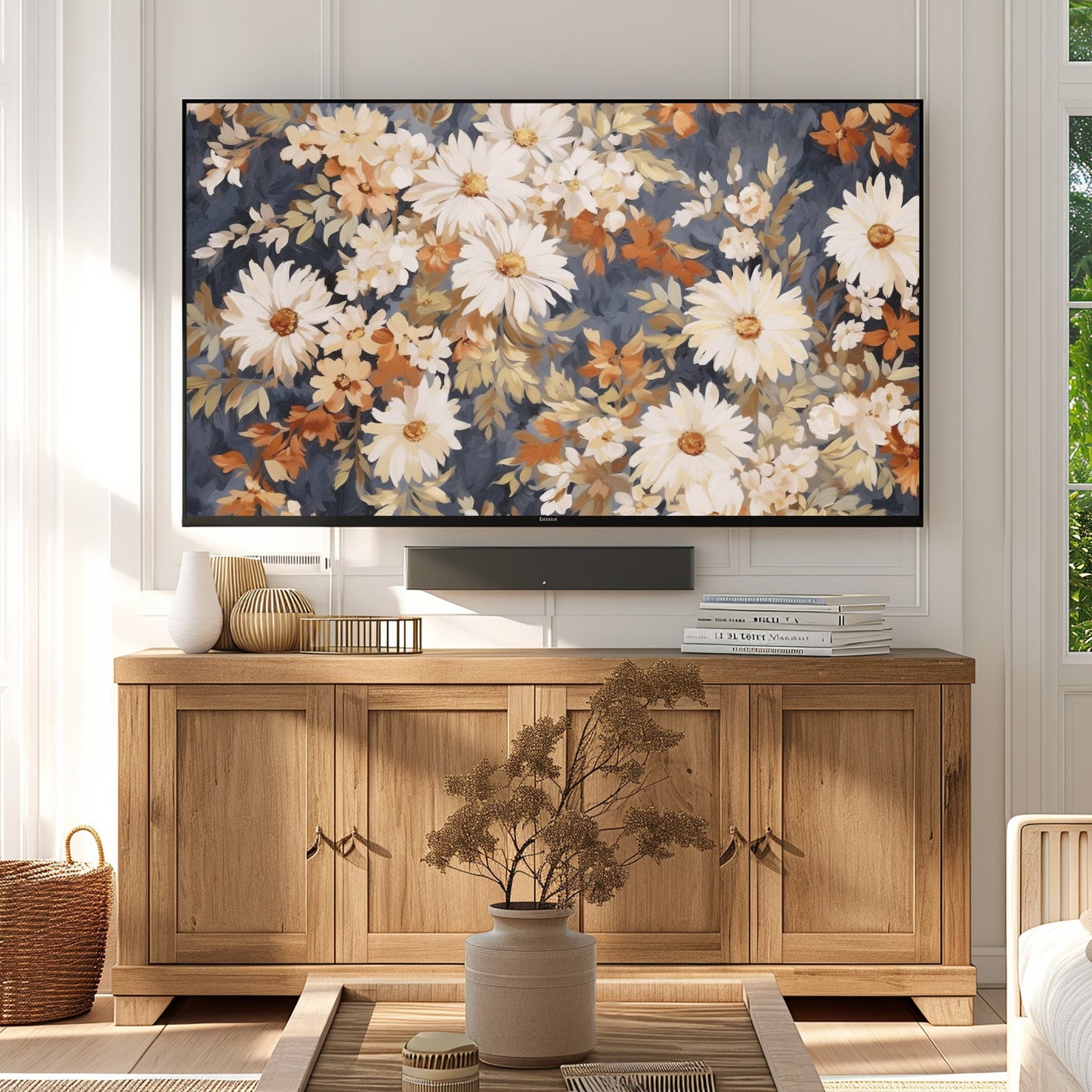 Fall Wildflower TV Art