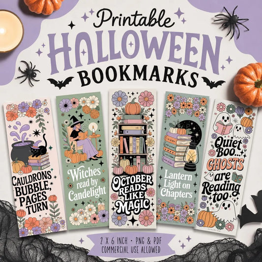 printable halloween bookmarks
