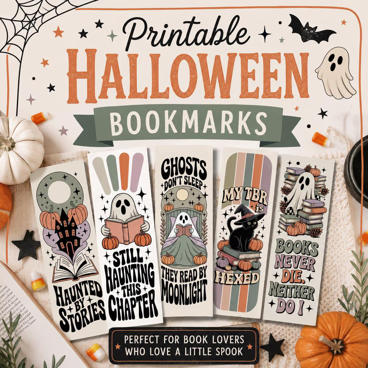 printable halloween bookmarks