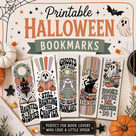 printable halloween bookmarks