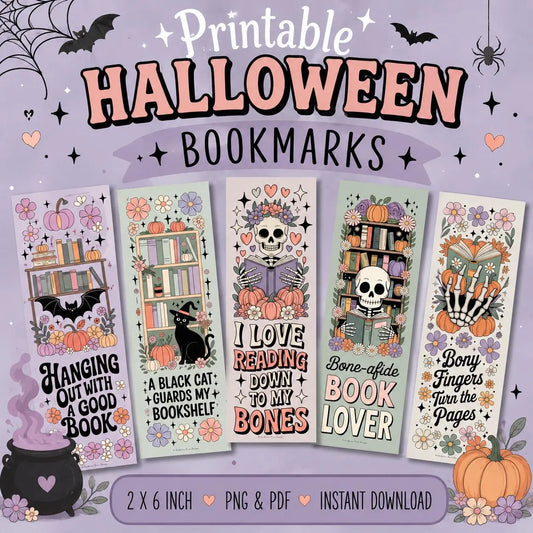 printable halloween bookmarks