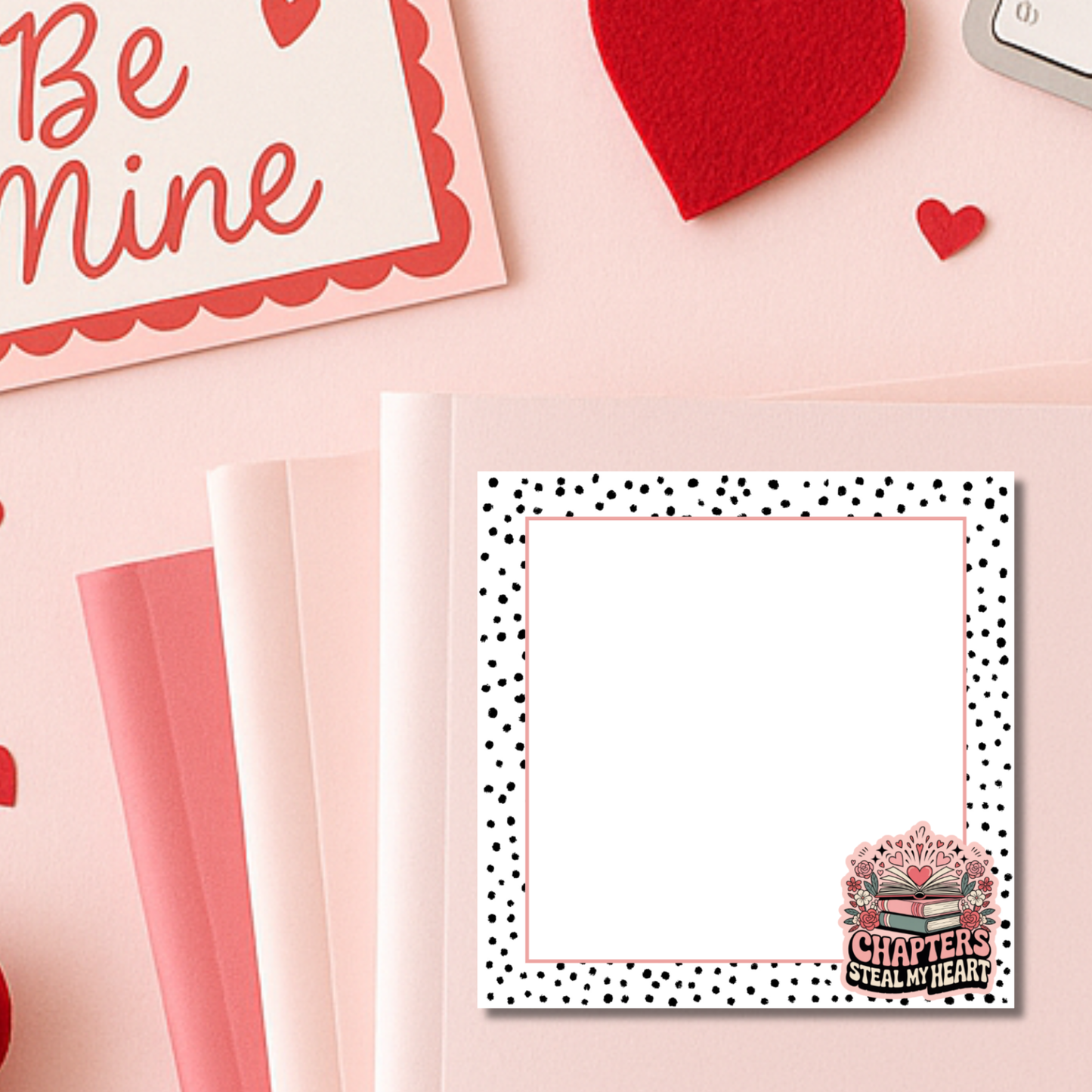 Valentines Day Bookish Notepad
